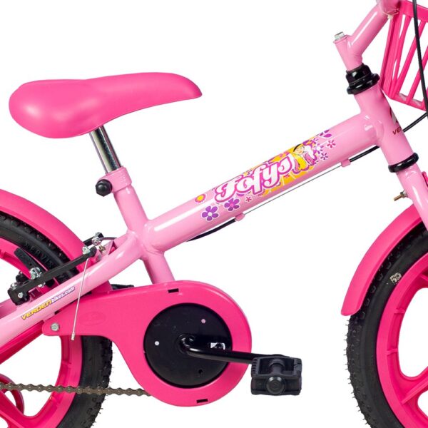 bicicleta infantil aro 16 fofys rosa e pink 2