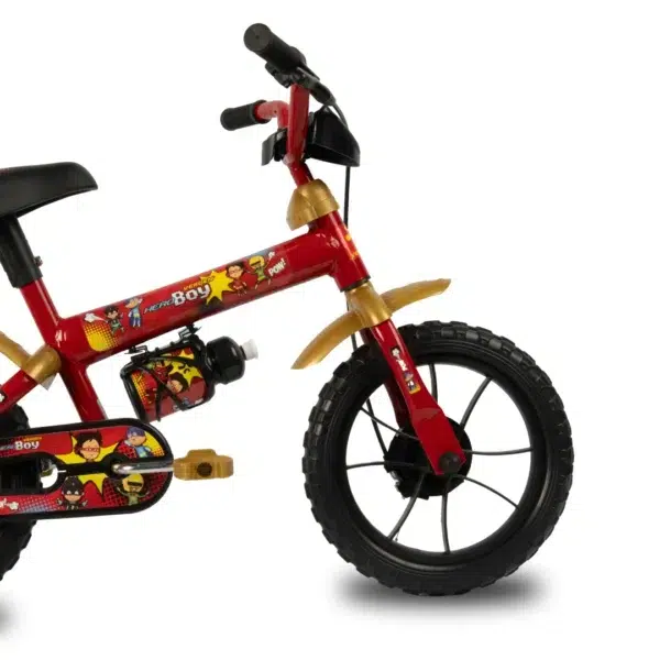 Hero Boy aro 12 Vermelho e Dourado - Imagem 4