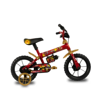 Hero Boy aro 12 Vermelho e Dourado