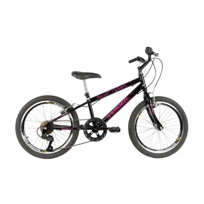 Folks Aro 20 Preta e Rosa 7 velocidades