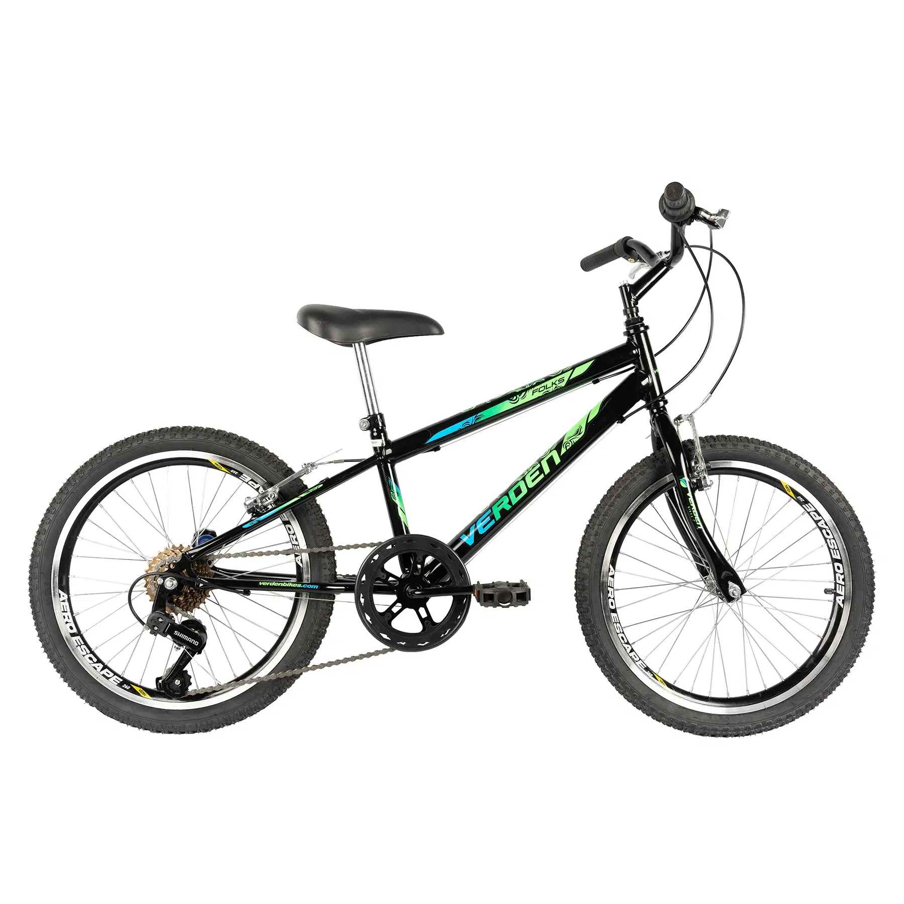 Folks Aro 20 Preto 7 velocidades 1 Folks Aro 20 Preto 7 velocidades